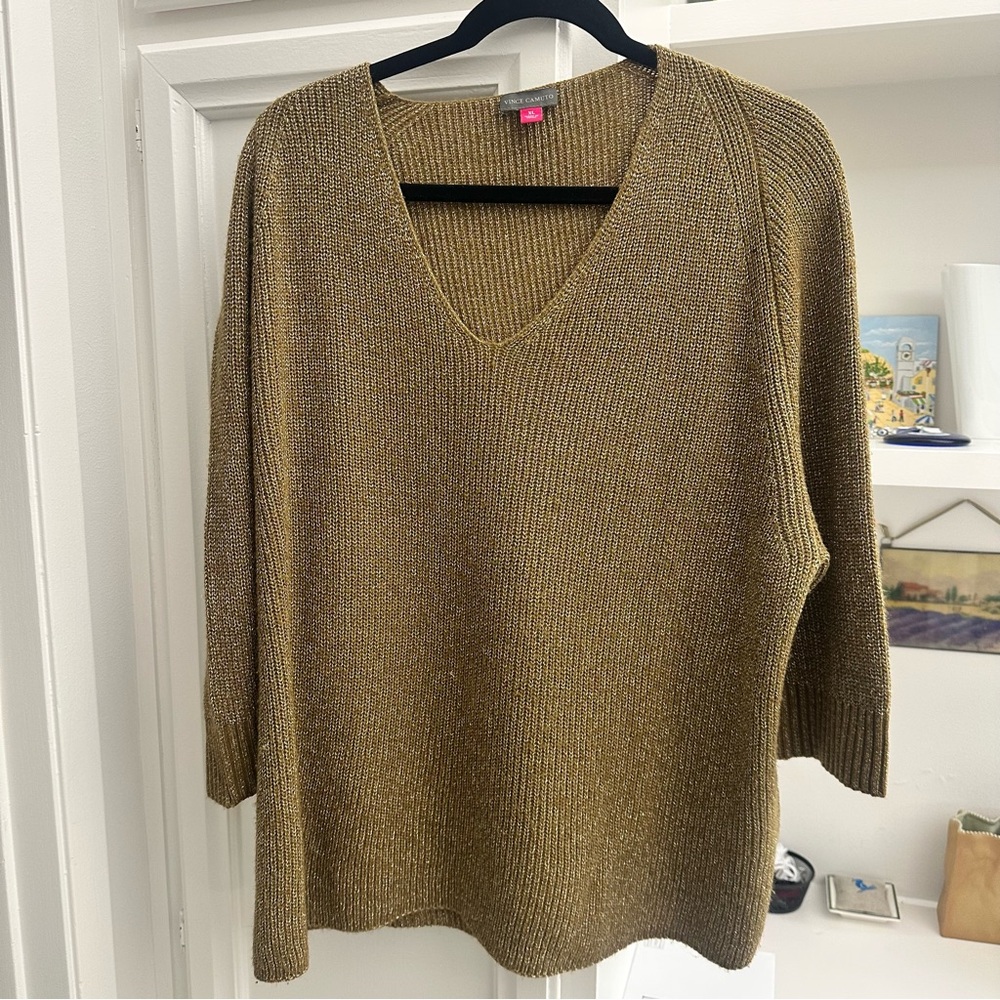 Vince Camuto Gold Sweater